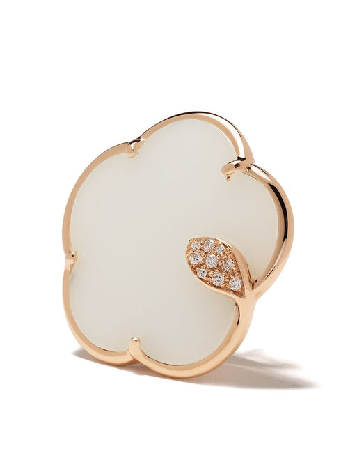 18kt rose gold diamond Ton Joli earrings